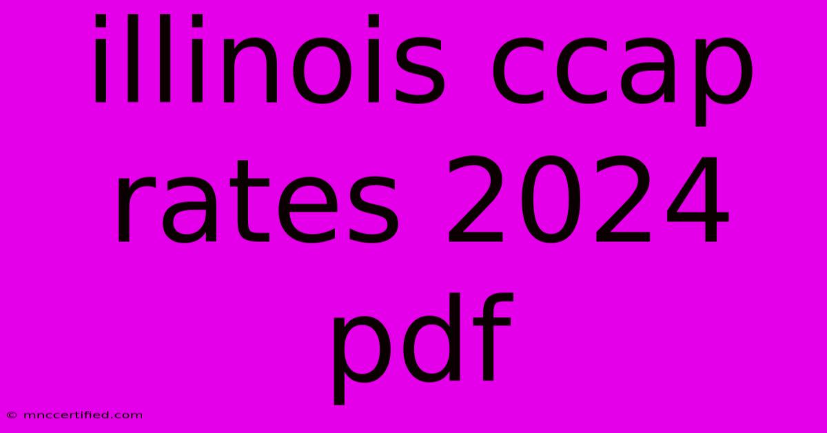 Illinois Ccap Rates 2024 Pdf