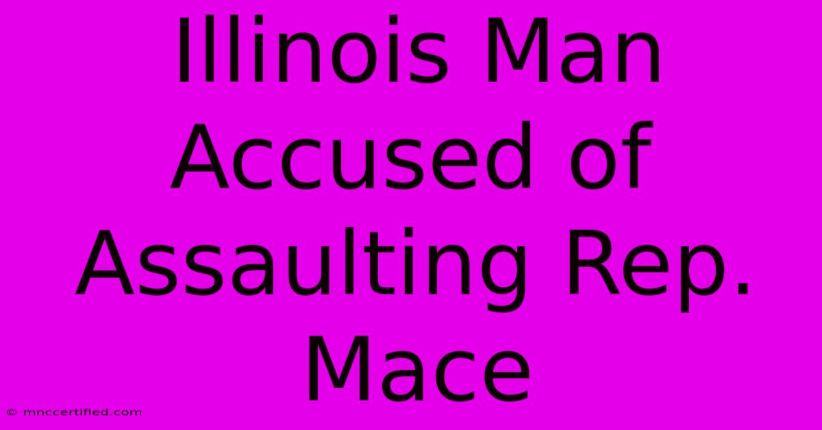 Illinois Man Accused Of Assaulting Rep. Mace