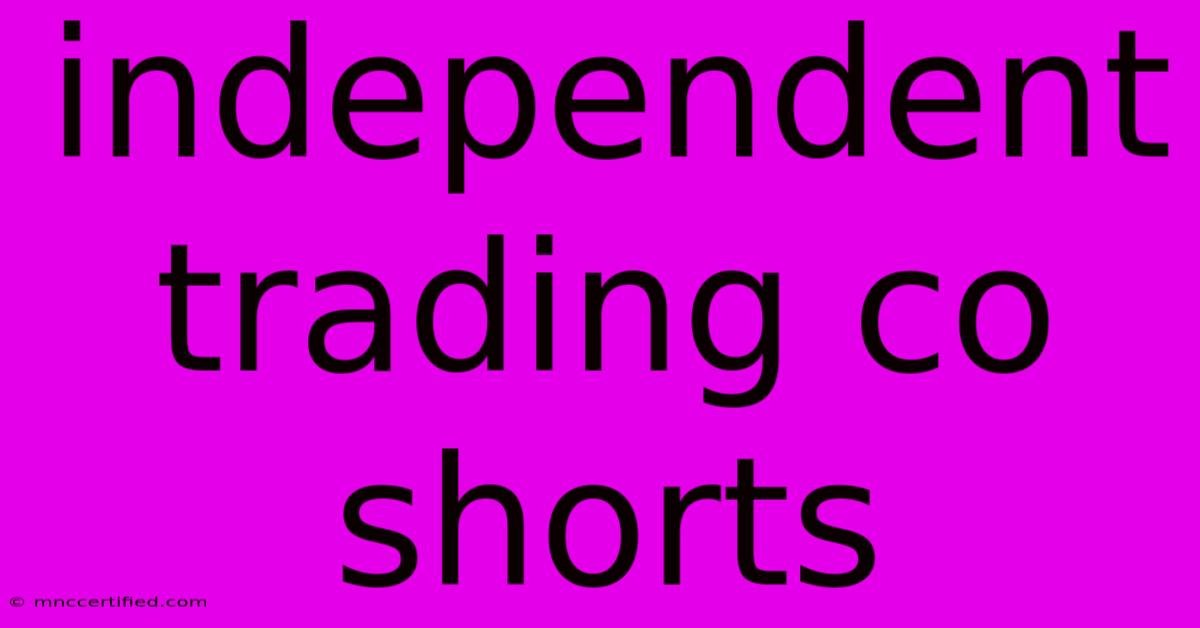 Independent Trading Co Shorts