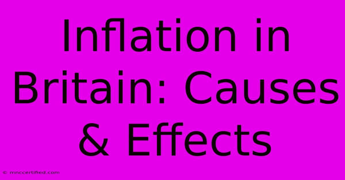 Inflation In Britain: Causes & Effects