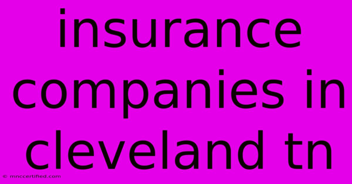 Insurance Companies In Cleveland Tn