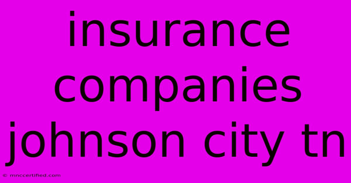 Insurance Companies Johnson City Tn