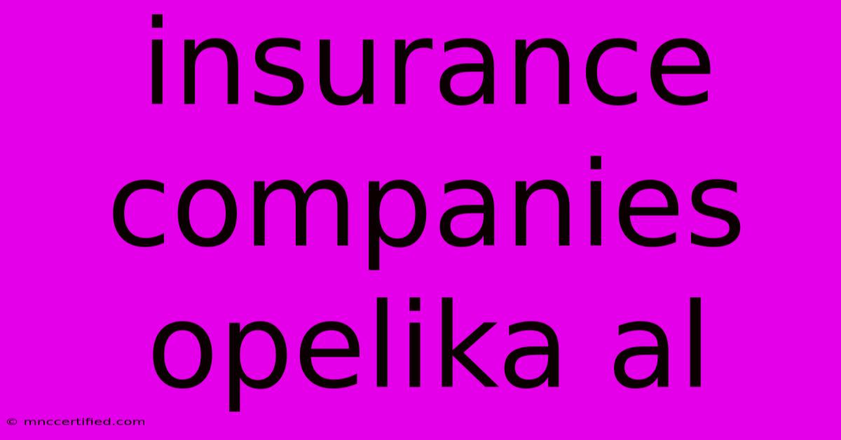 Insurance Companies Opelika Al