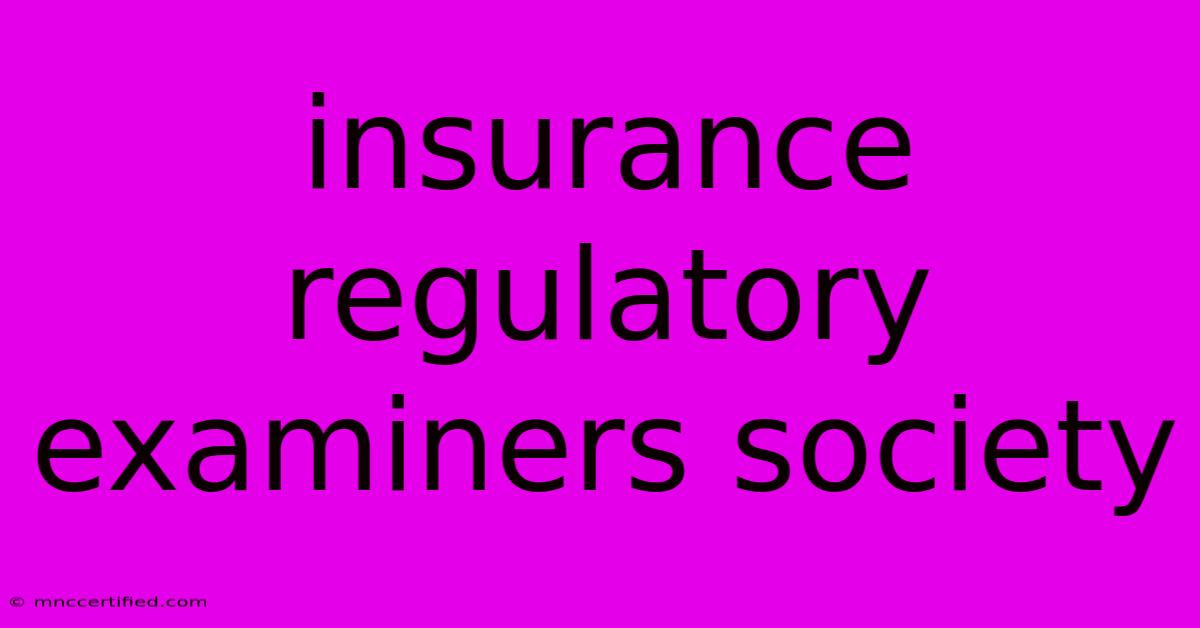 Insurance Regulatory Examiners Society