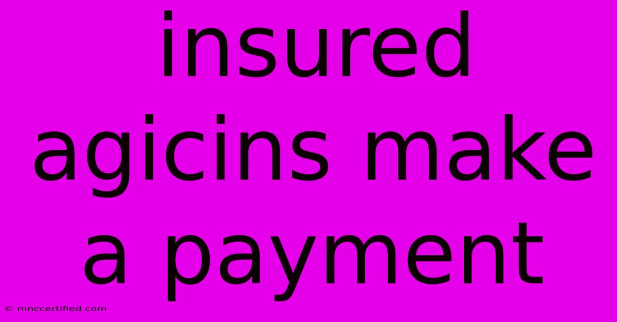 Insured Agicins Make A Payment