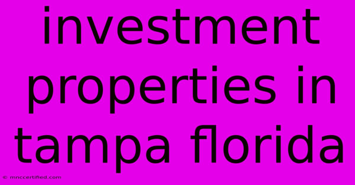 Investment Properties In Tampa Florida