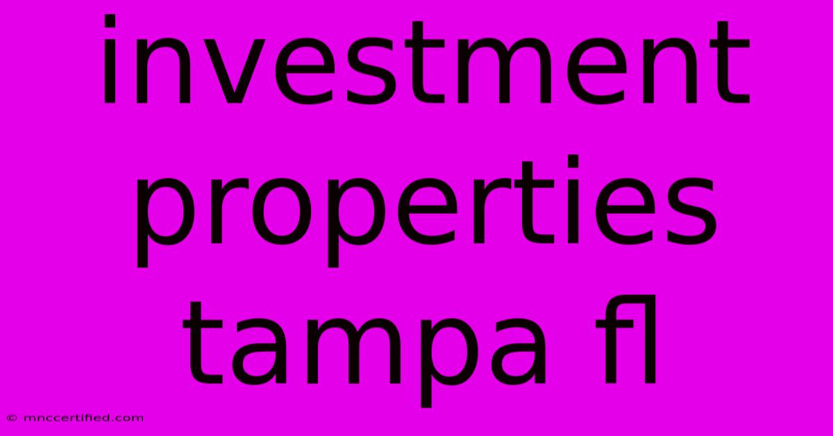 Investment Properties Tampa Fl