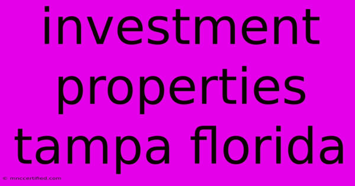 Investment Properties Tampa Florida