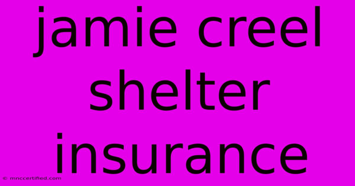 Jamie Creel Shelter Insurance