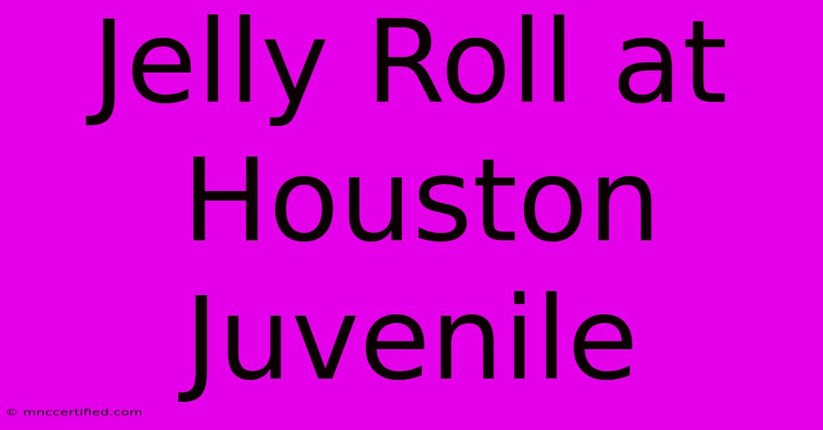 Jelly Roll At Houston Juvenile