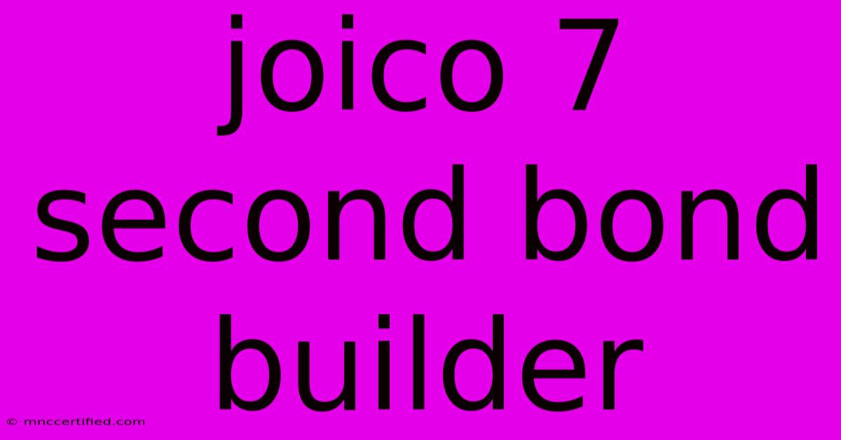 Joico 7 Second Bond Builder