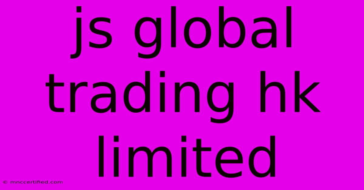 Js Global Trading Hk Limited