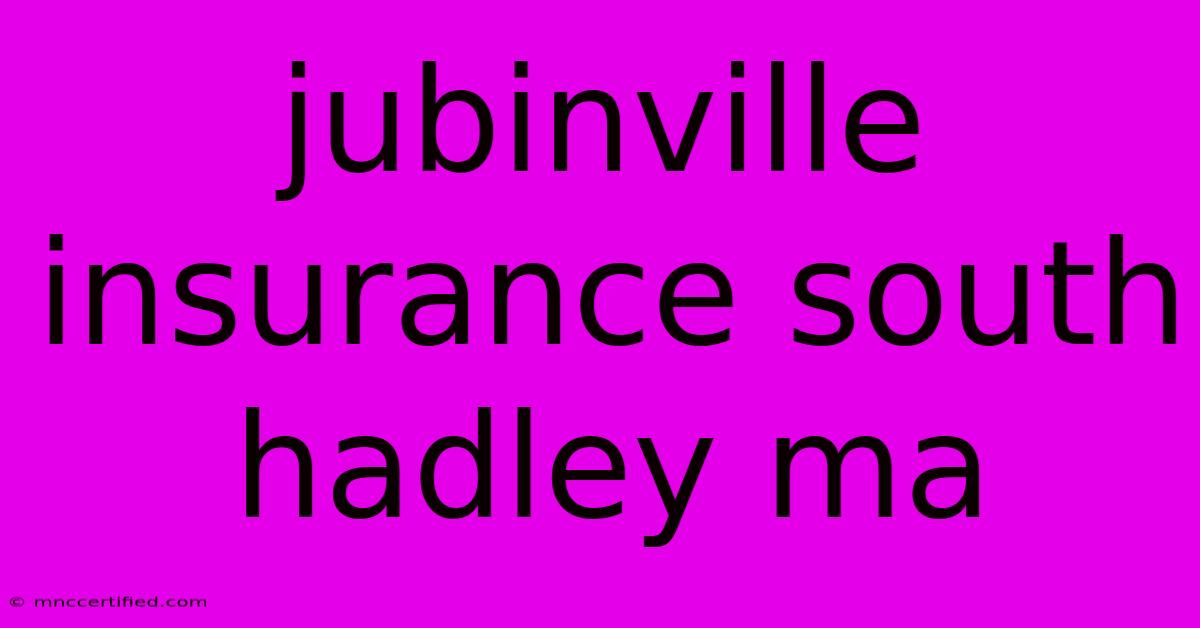 Jubinville Insurance South Hadley Ma