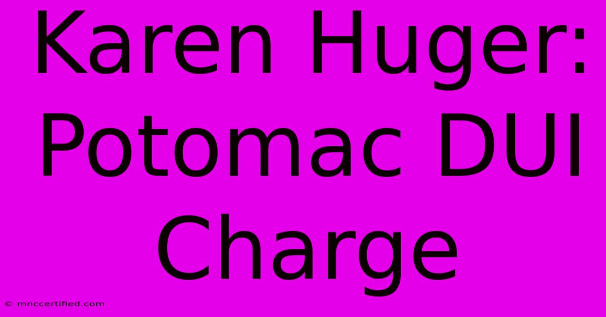 Karen Huger: Potomac DUI Charge