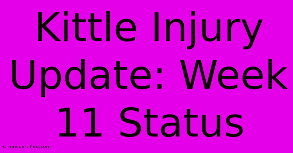 Kittle Injury Update: Week 11 Status