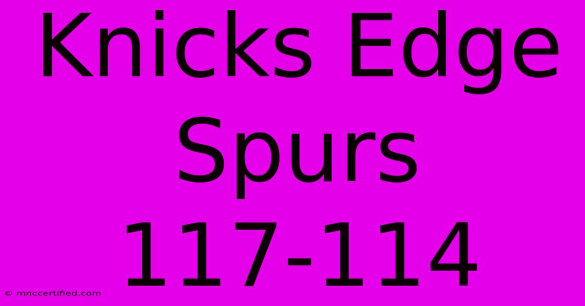 Knicks Edge Spurs 117-114