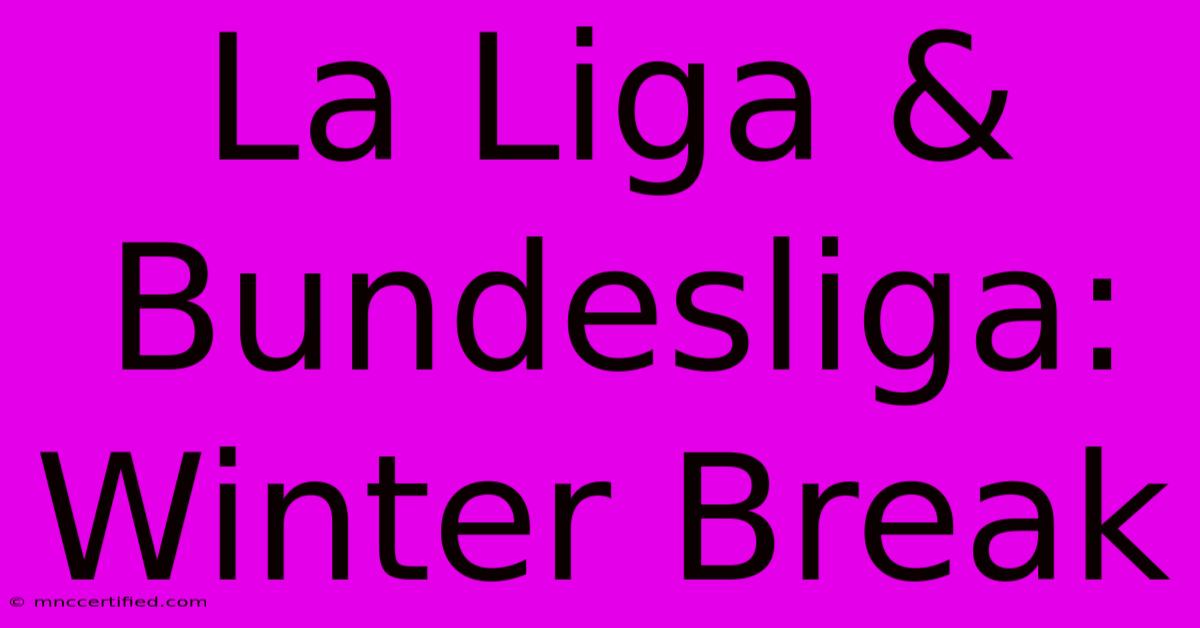 La Liga & Bundesliga: Winter Break