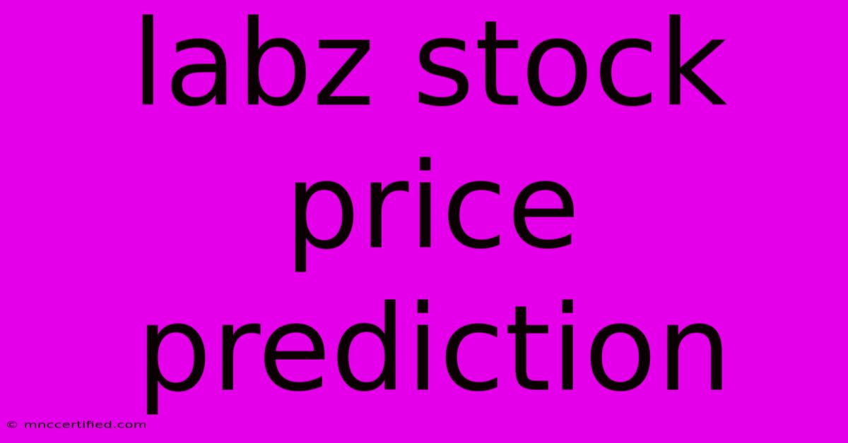 Labz Stock Price Prediction