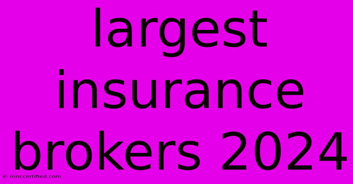 Largest Insurance Brokers 2024