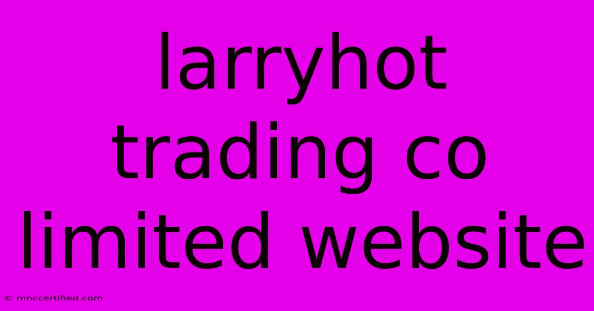 Larryhot Trading Co Limited Website