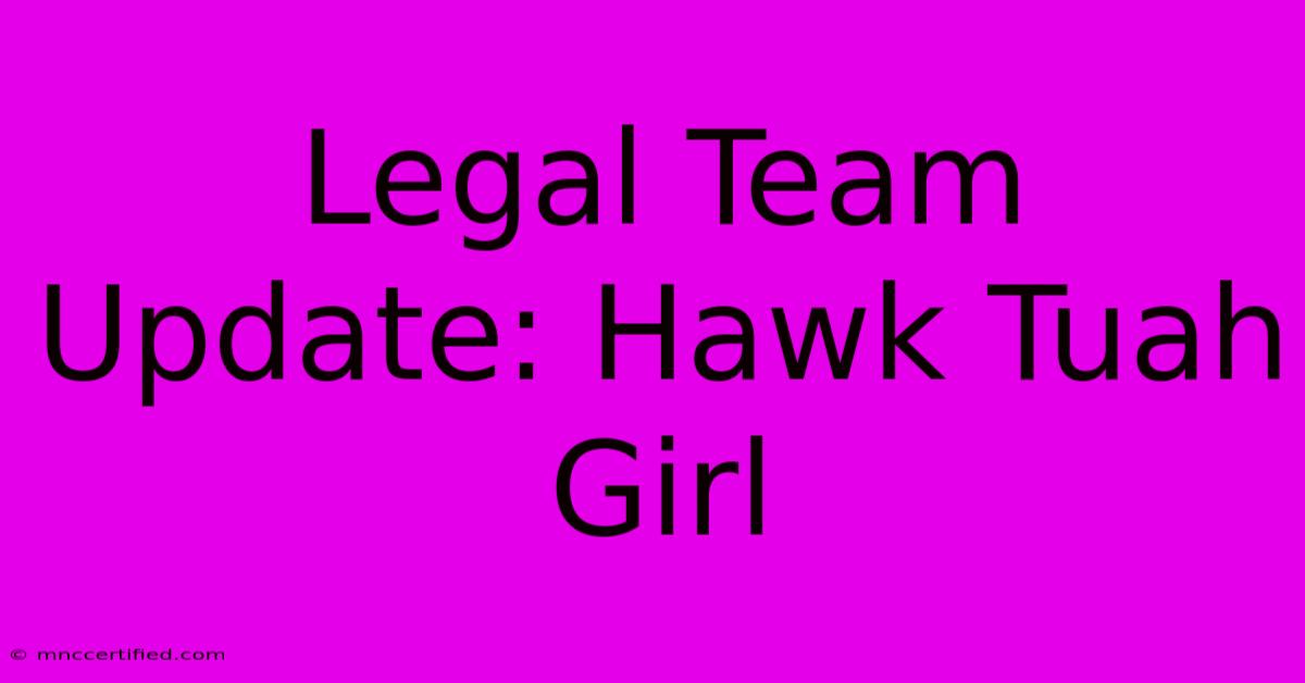 Legal Team Update: Hawk Tuah Girl