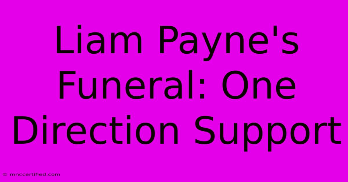 Liam Payne's Funeral: One Direction Support