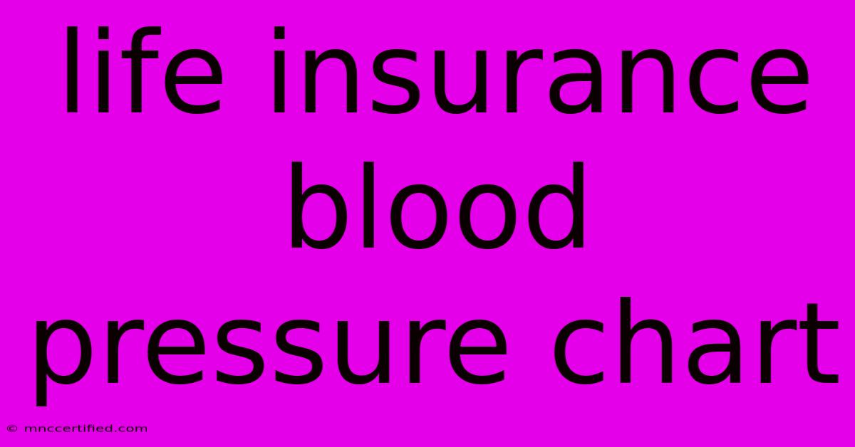 Life Insurance Blood Pressure Chart