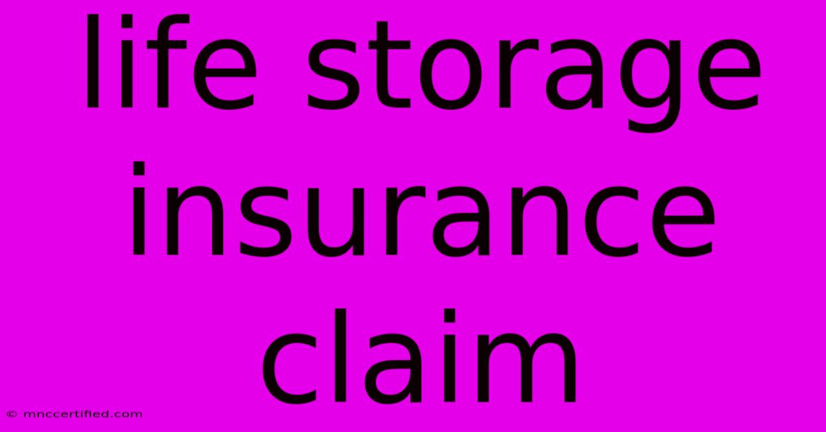 Life Storage Insurance Claim