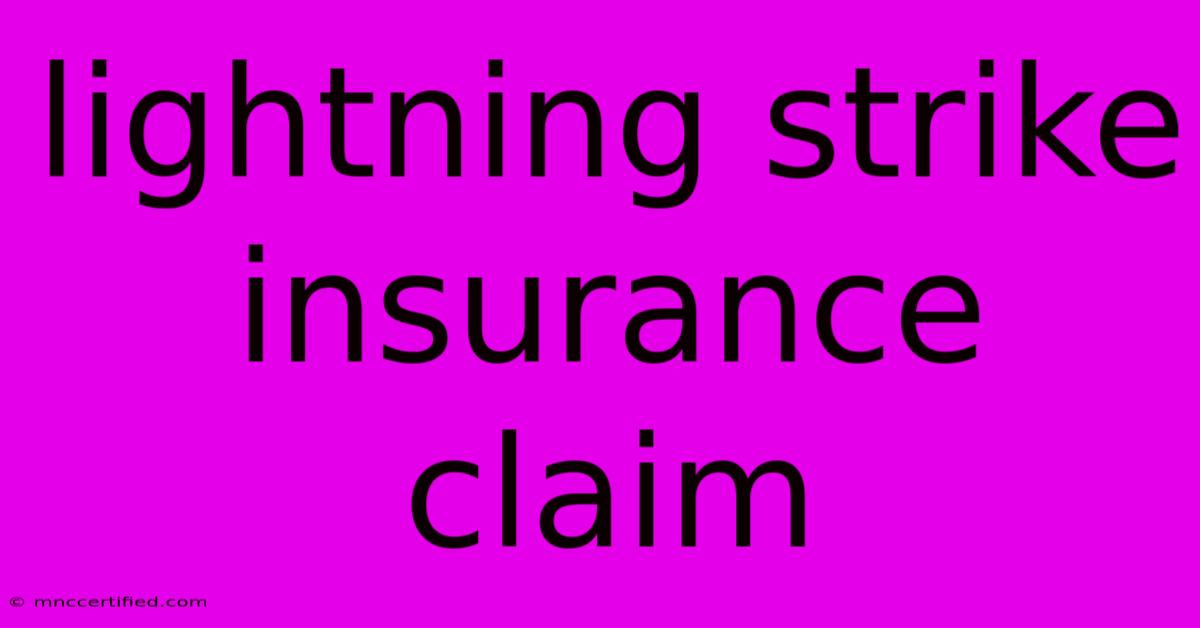 Lightning Strike Insurance Claim