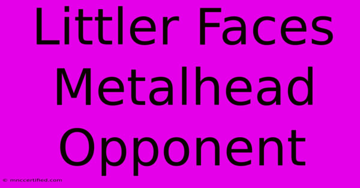 Littler Faces Metalhead Opponent