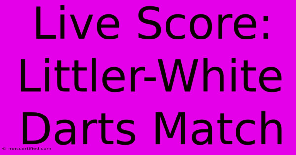 Live Score: Littler-White Darts Match