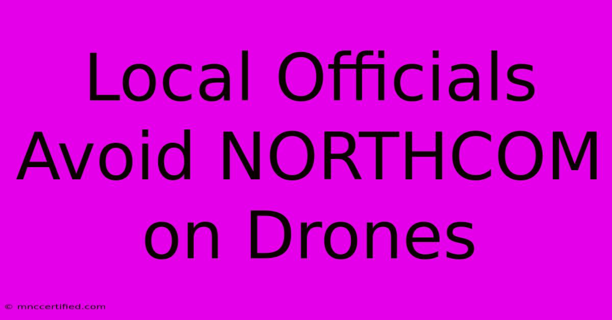 Local Officials Avoid NORTHCOM On Drones