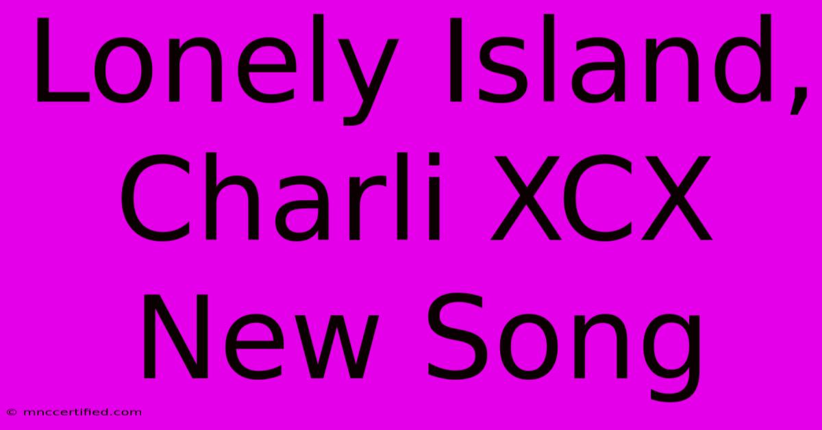 Lonely Island, Charli XCX New Song