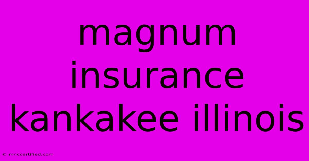 Magnum Insurance Kankakee Illinois