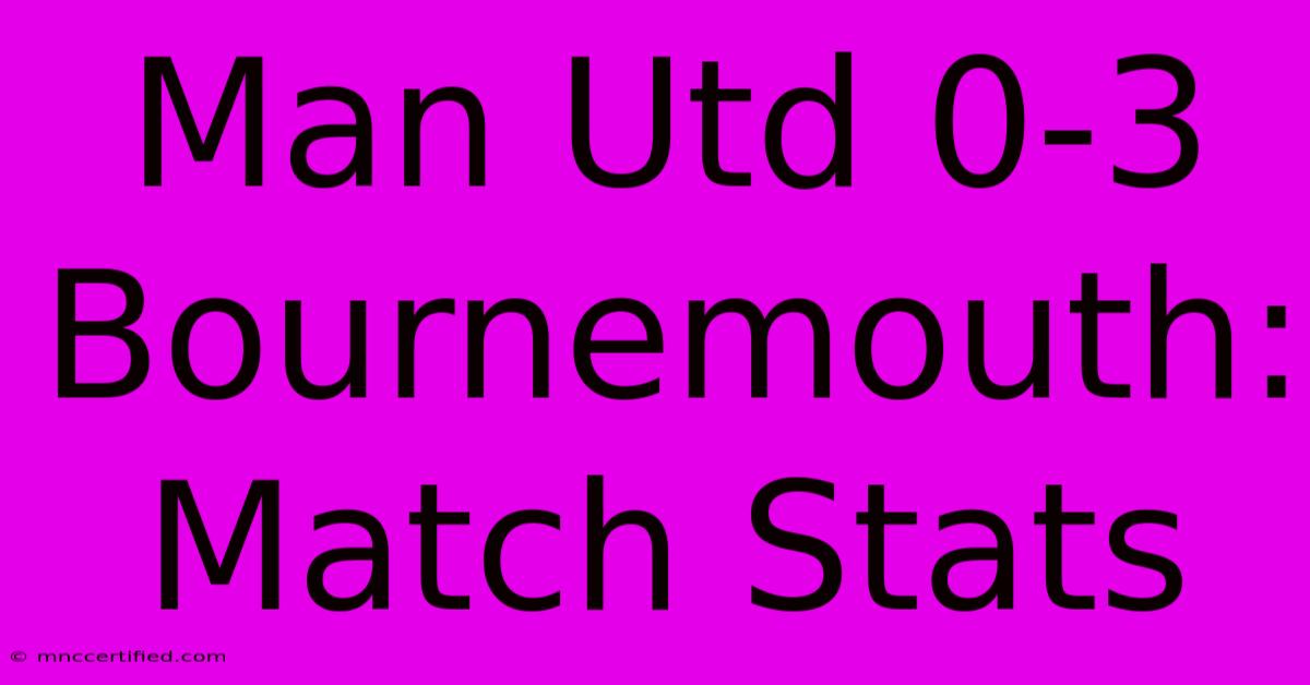 Man Utd 0-3 Bournemouth: Match Stats