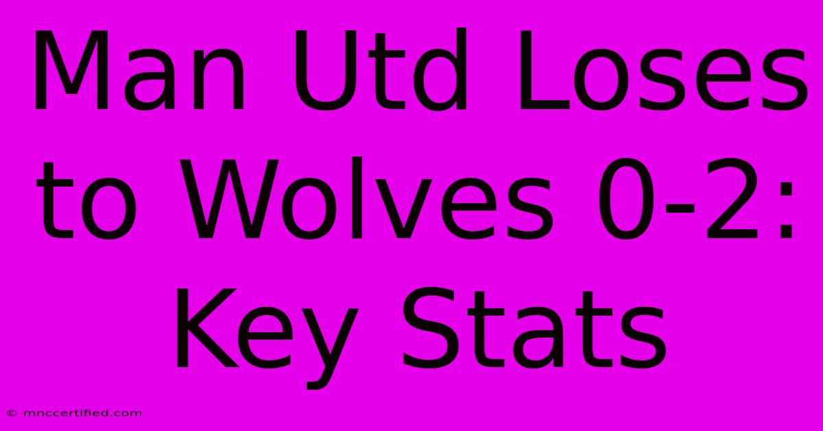 Man Utd Loses To Wolves 0-2: Key Stats