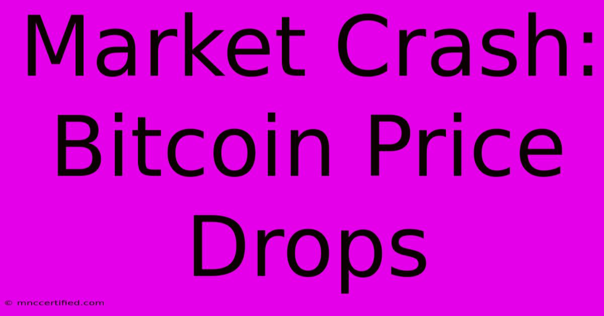 Market Crash: Bitcoin Price Drops