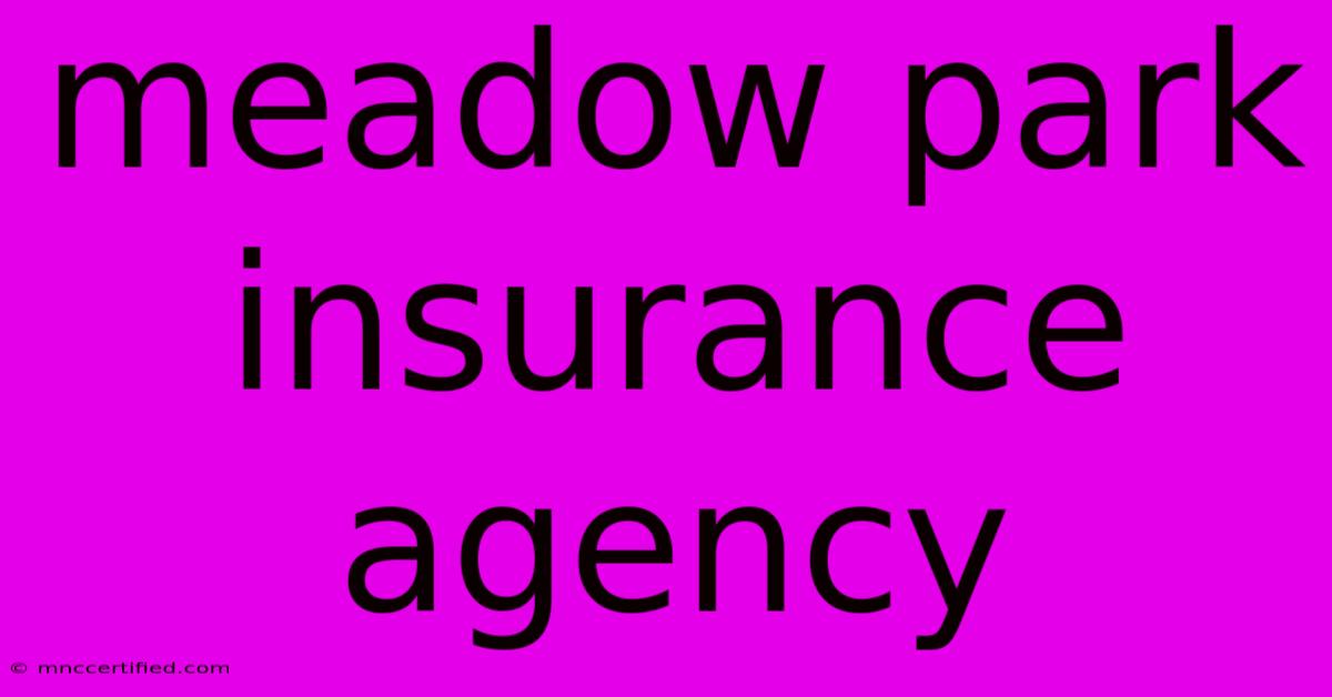 Meadow Park Insurance Agency