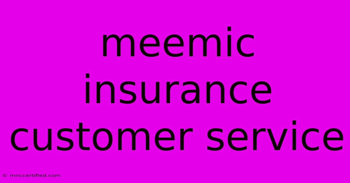 Meemic Insurance Customer Service