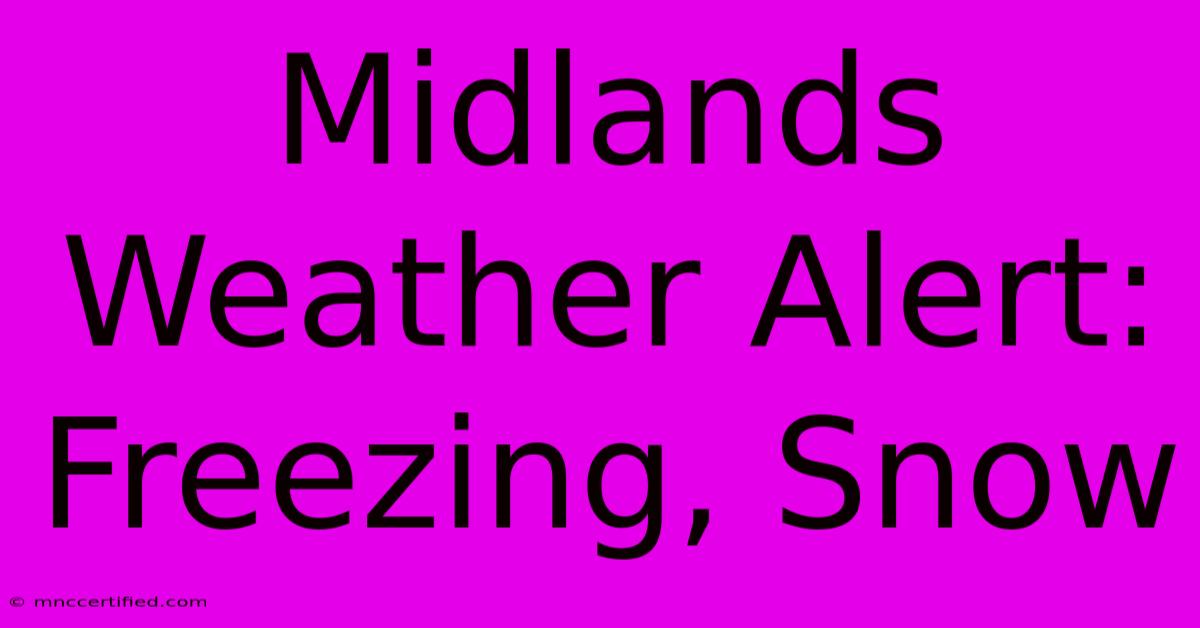 Midlands Weather Alert: Freezing, Snow