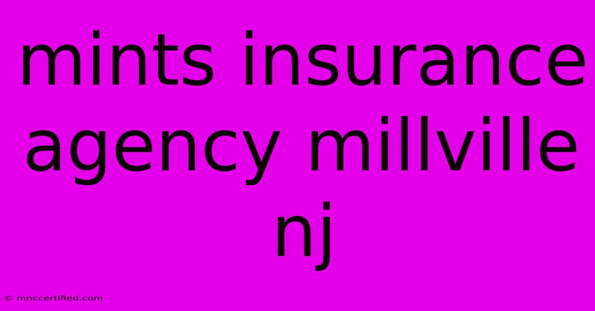 Mints Insurance Agency Millville Nj