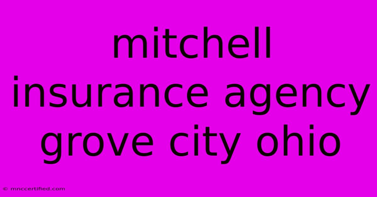 Mitchell Insurance Agency Grove City Ohio