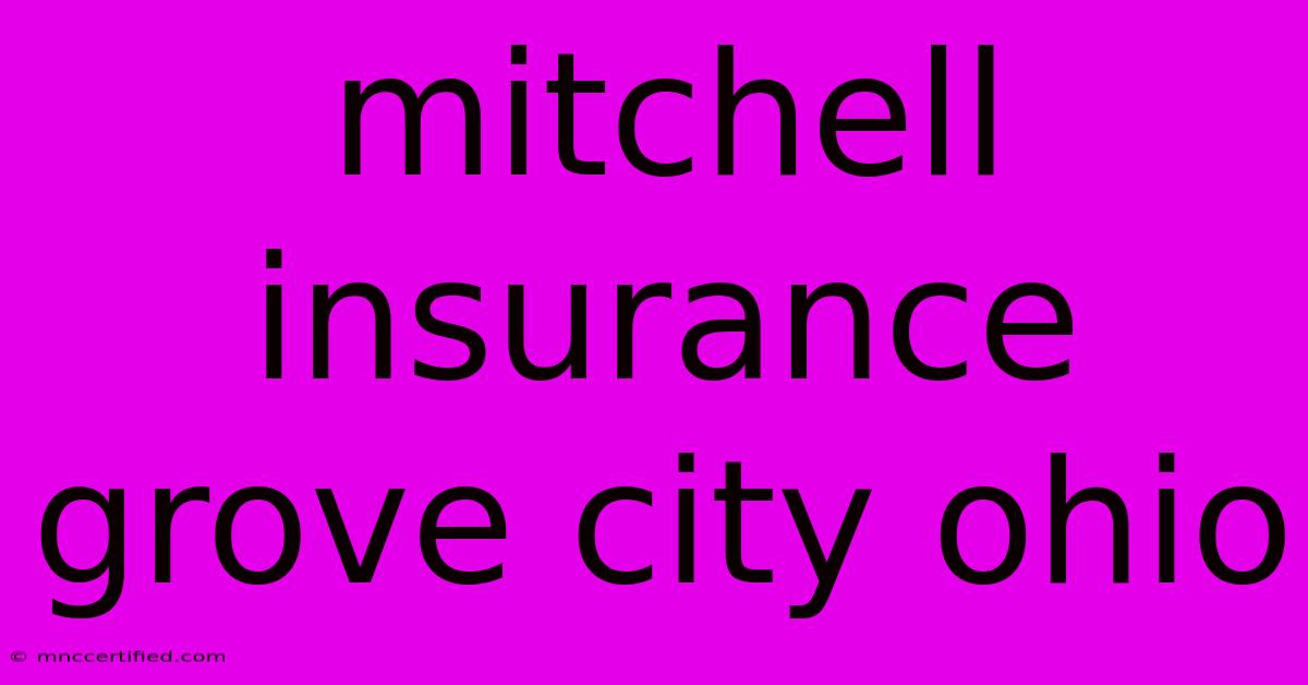 Mitchell Insurance Grove City Ohio