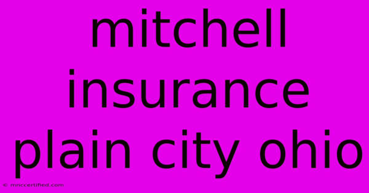 Mitchell Insurance Plain City Ohio