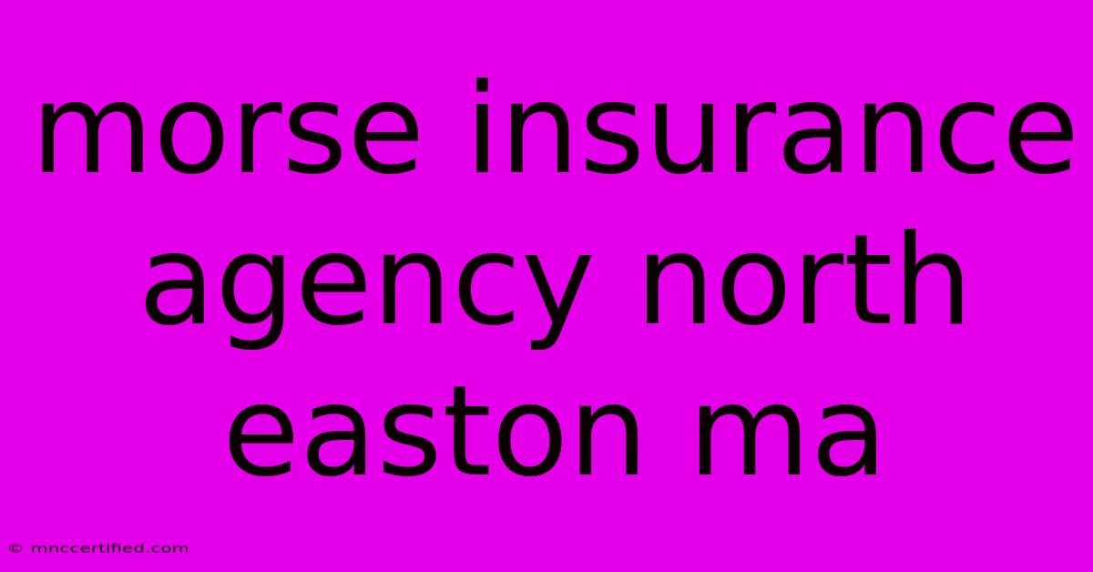 Morse Insurance Agency North Easton Ma