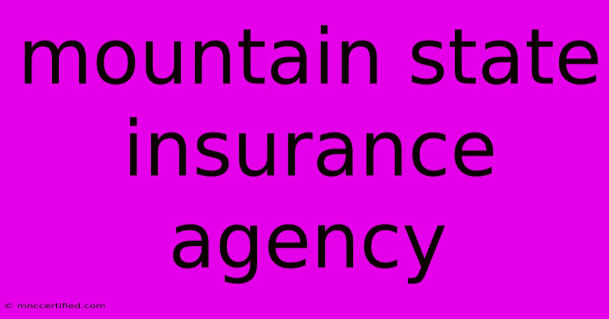 Mountain State Insurance Agency