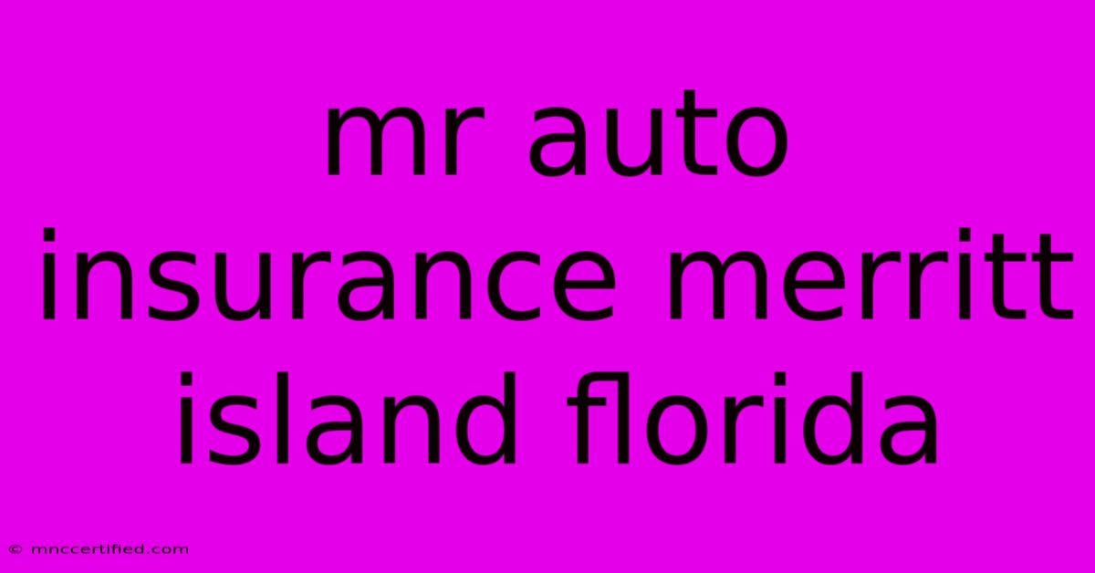 Mr Auto Insurance Merritt Island Florida