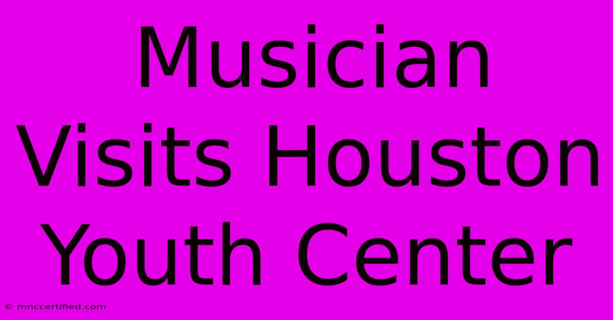 Musician Visits Houston Youth Center