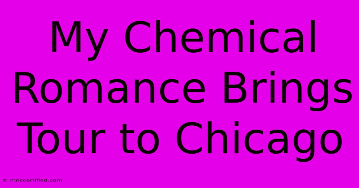 My Chemical Romance Brings Tour To Chicago