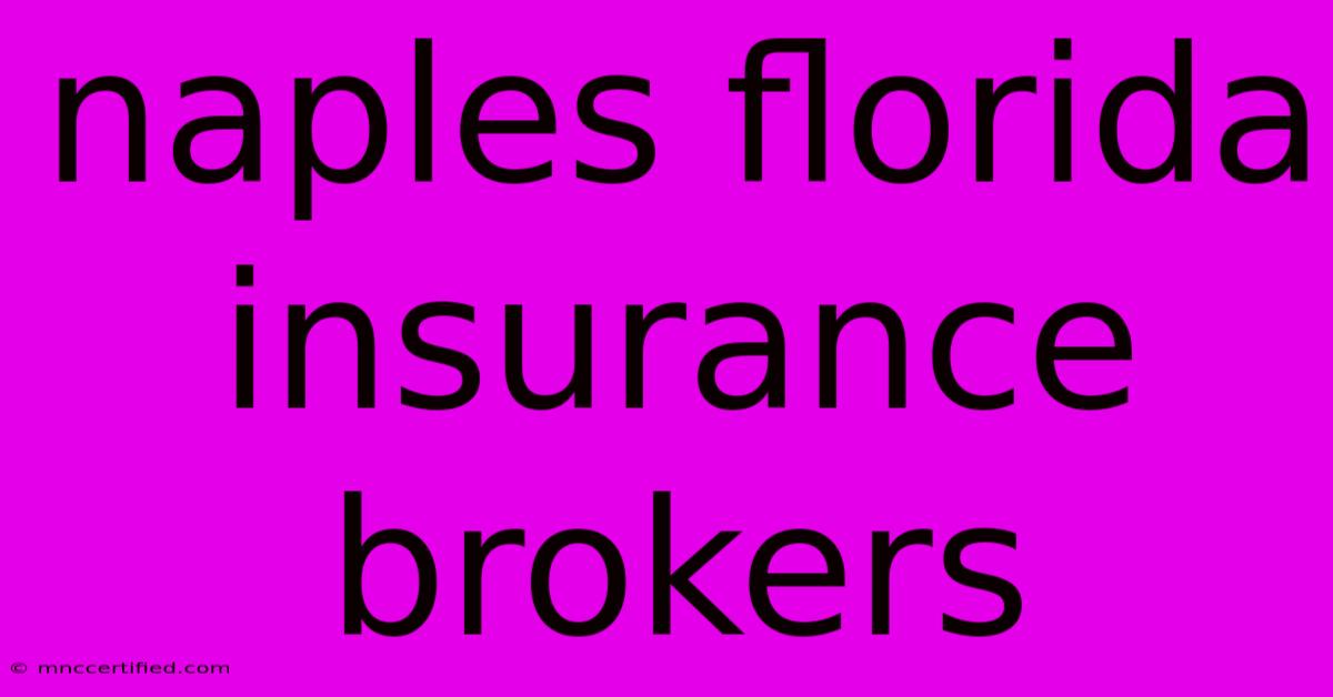 Naples Florida Insurance Brokers